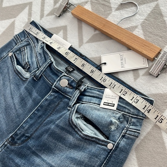 JUDY BLUE NWT Skinny Destroyed Jeans size 7/28 style JB82406 - Picture 8 of 10